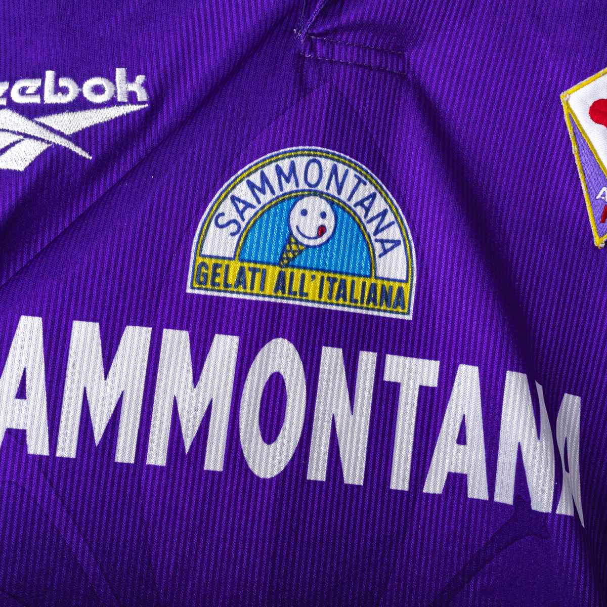 maglia home fiorentina reebook sammontana batistuta 9 1996/1997