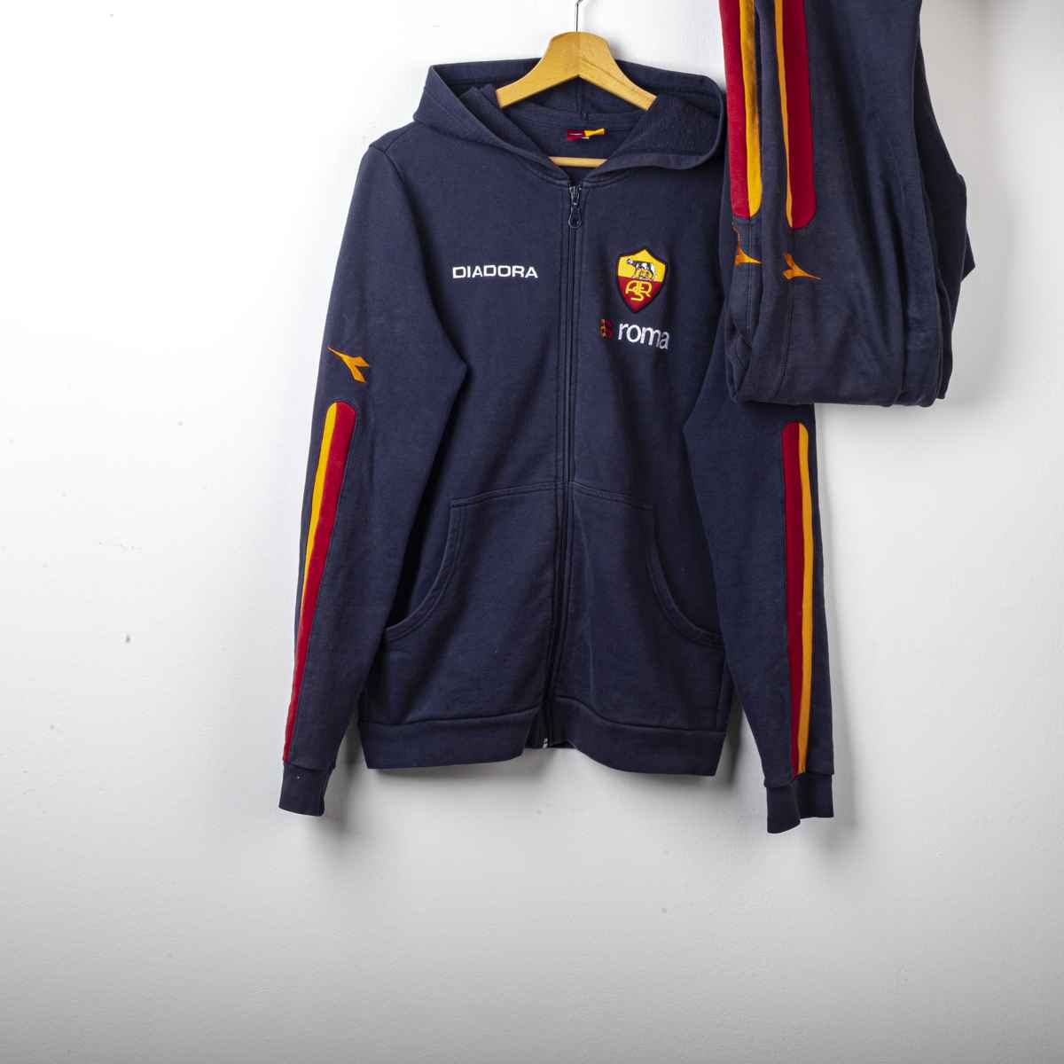 Tuta Felpata Blu As Roma Diadora 2003/2004