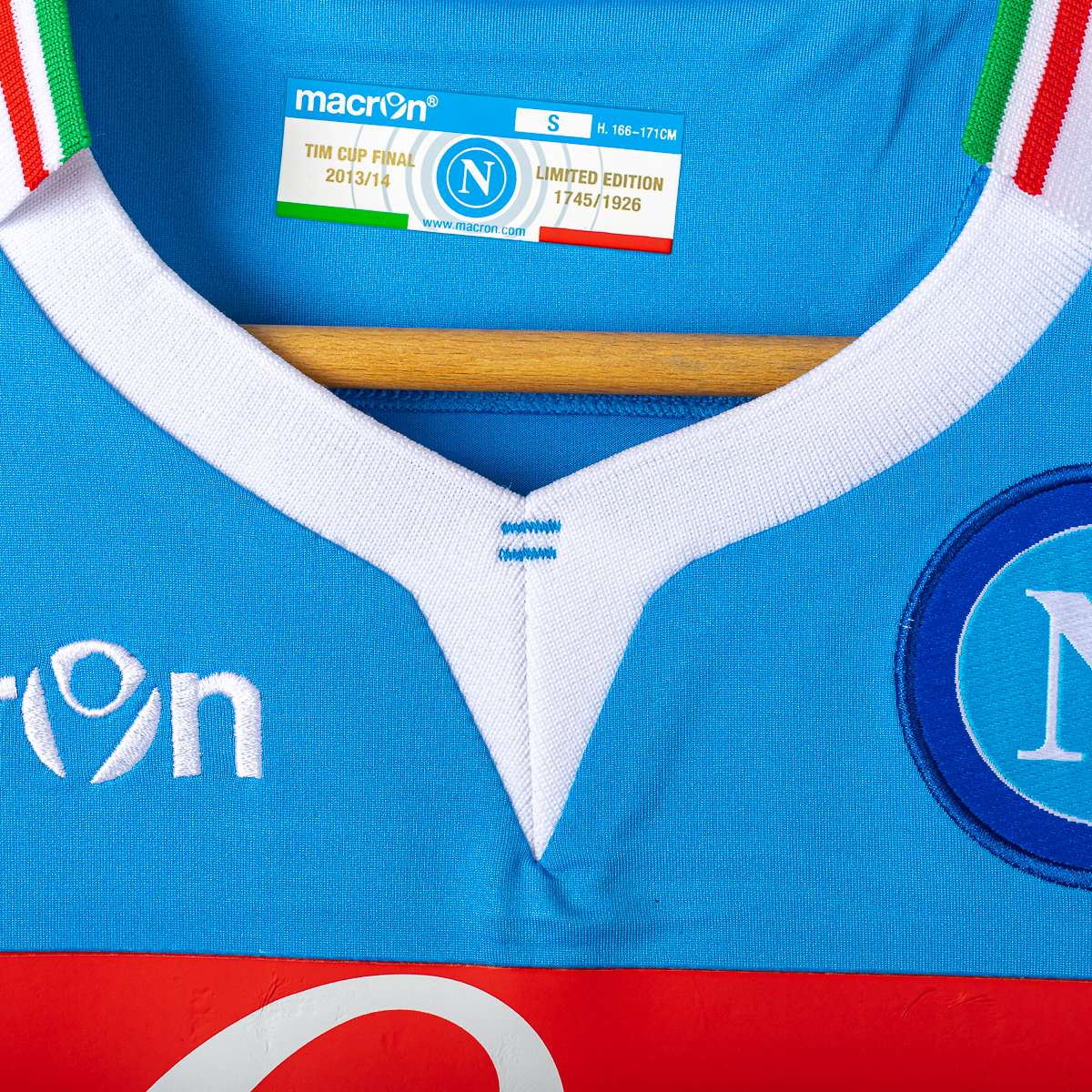 Maglia Home Napoli Finale Tim Cup Insigne 24 N°1745/1926 2013/2014