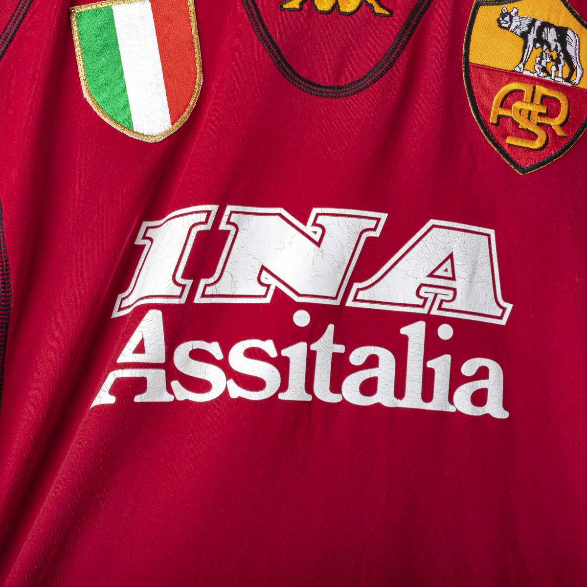 2001/2002 AS Roma Kappa Totti 10 Home Shirt