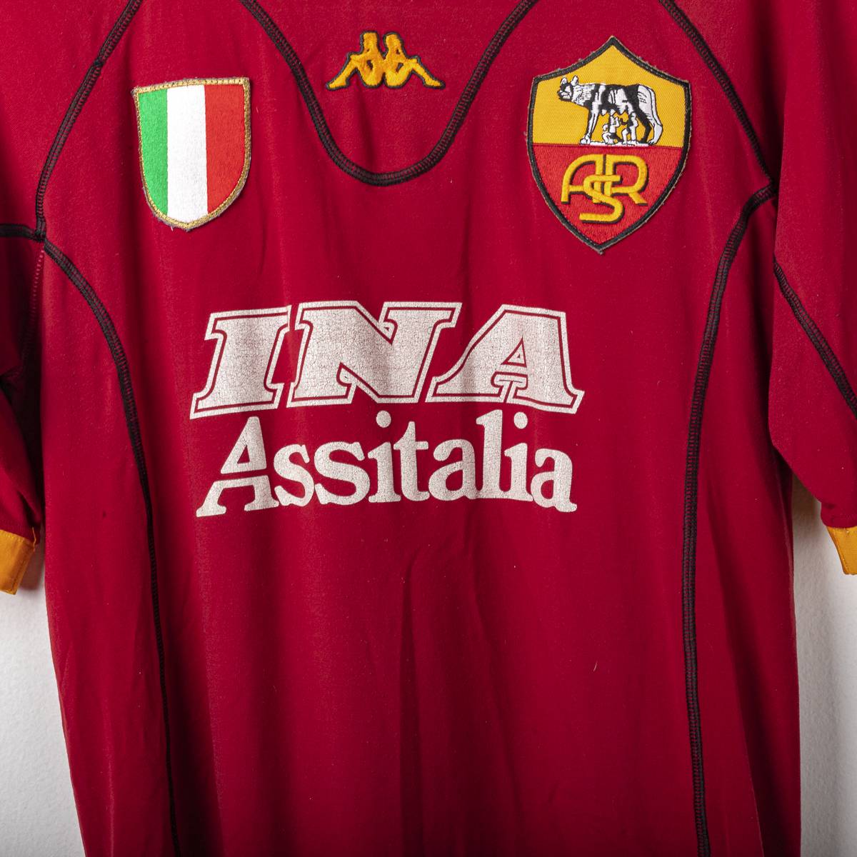 Maglia Home As Roma Kappa Cafu n2 2001/2002