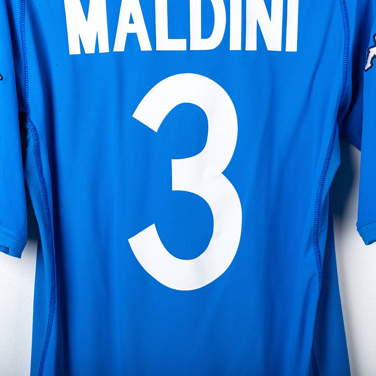 Maglia Azzurra Home Italia Kappa Maldini 3 2002