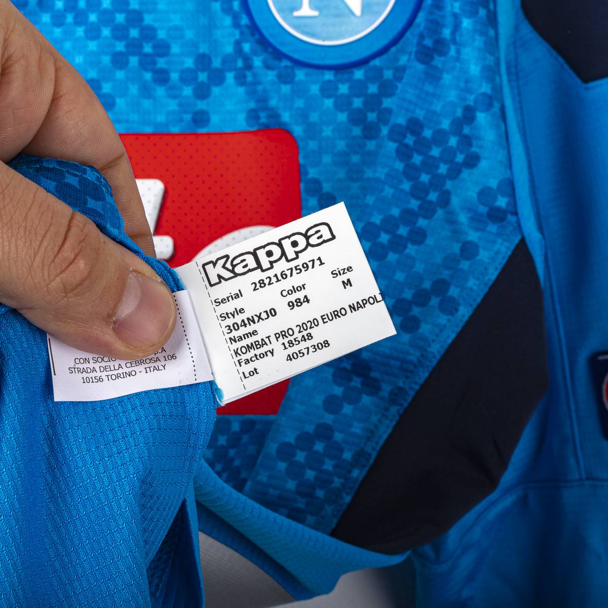 Maglia Home Uefa Napoli Kappa Insigne 24 ml 2019/2020