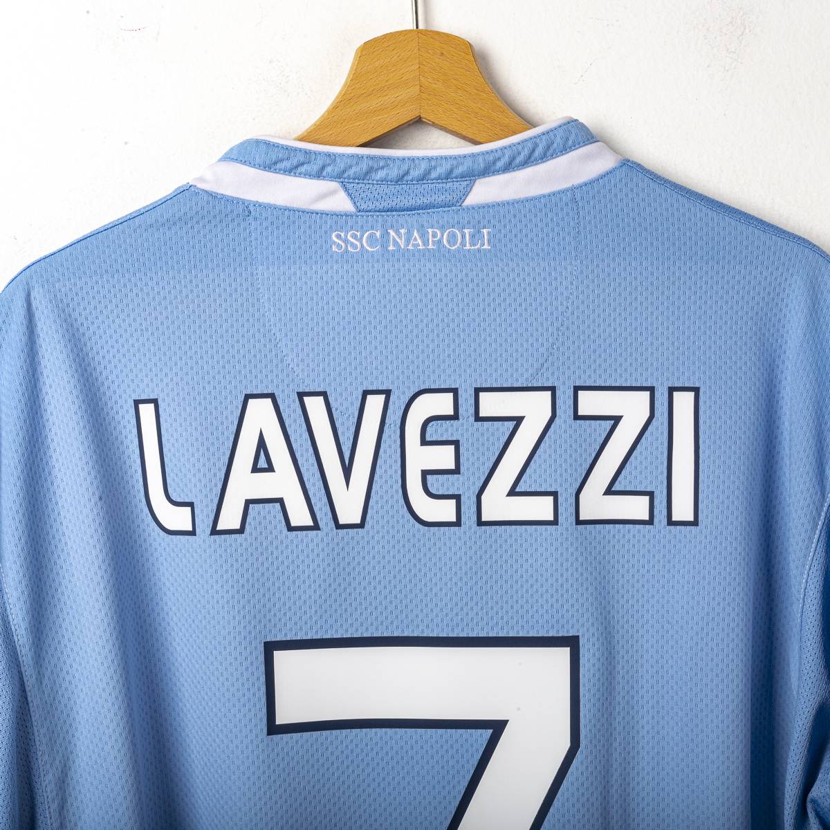 Maglia Home Napoli Diadora Lavezzi n7 mc 2009/2010 72x55