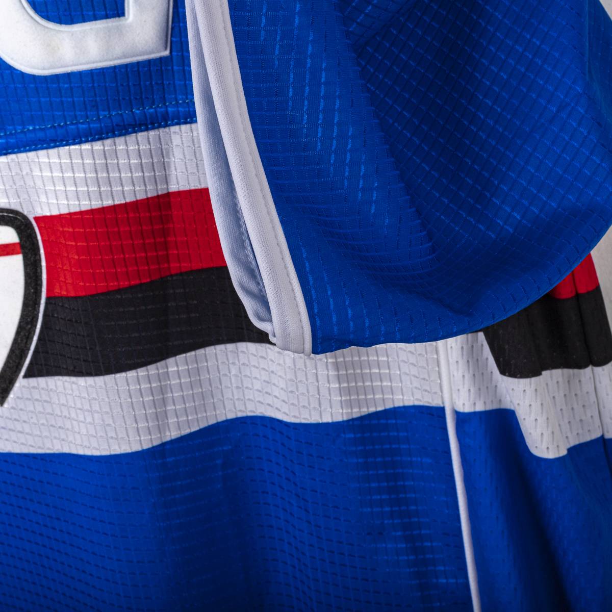 maglia home sampdoria asics Bazzani 9 2002/2003