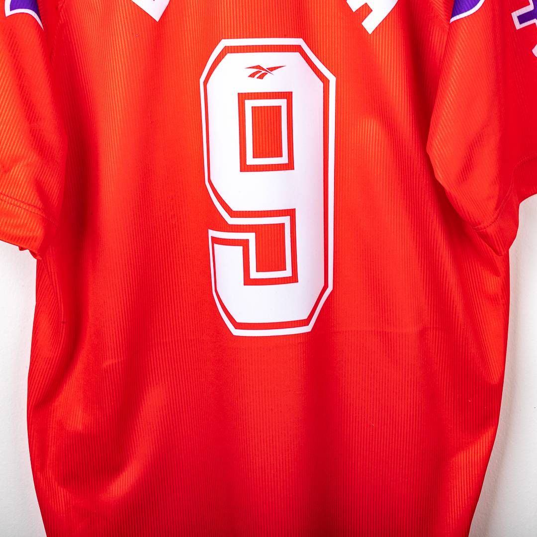 Maglia Third Rossa Fiorentina Reebok Batistuta 9 1996/1997