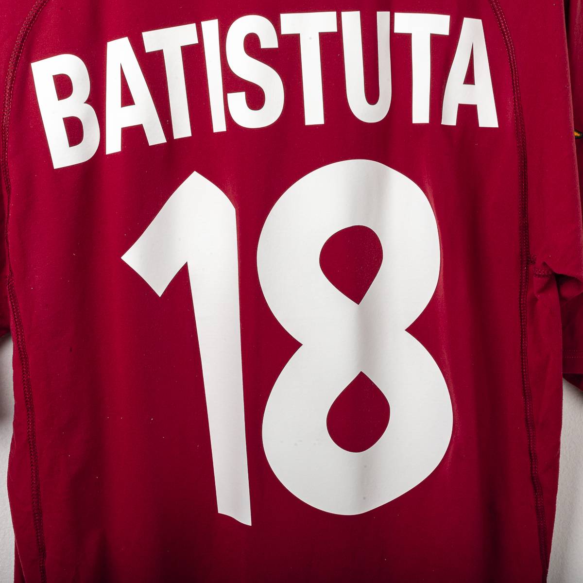 Maglia Home As Roma Kappa Batistuta n18 2000/2001