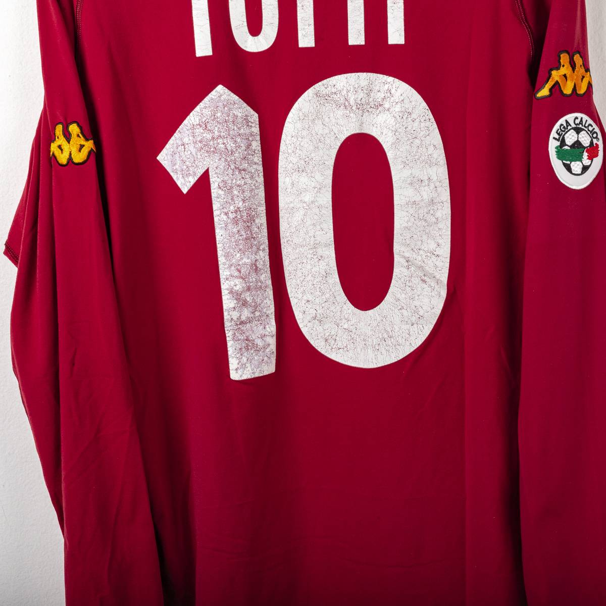 Maglia Home As Roma Kappa Totti n10 ml 2000/2001