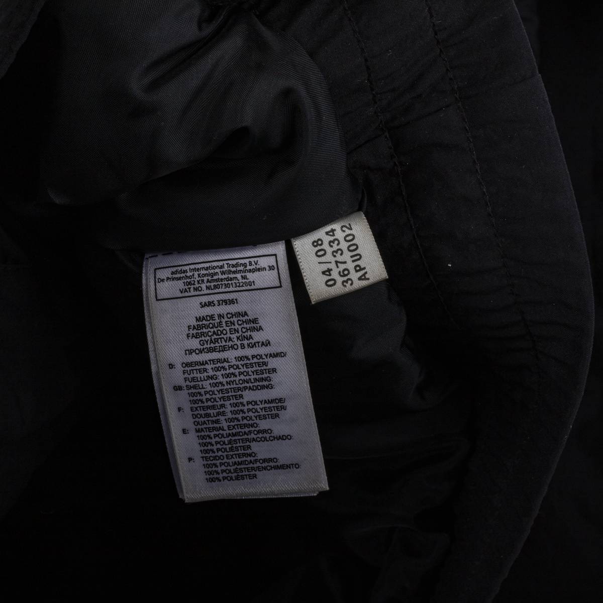 AC Milan Adidas Black Jacket 2009/2010