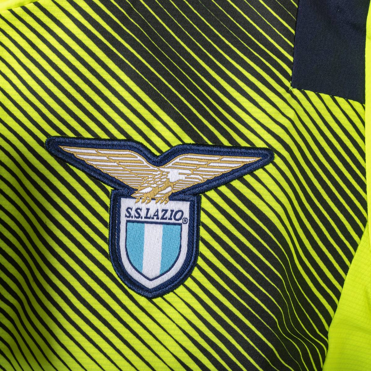 giacca allenamento bambino lazio gialla fluo 2020/2021