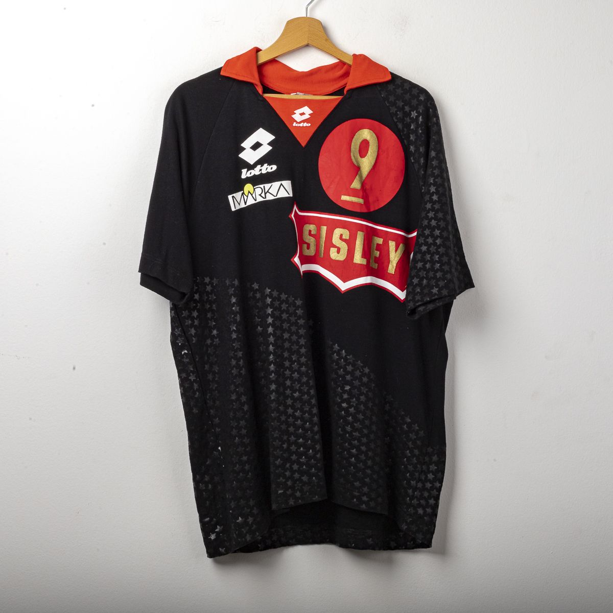 Maglia Sisley Treviso Volley Lotto Bernardi n9 1991/1992 74X57