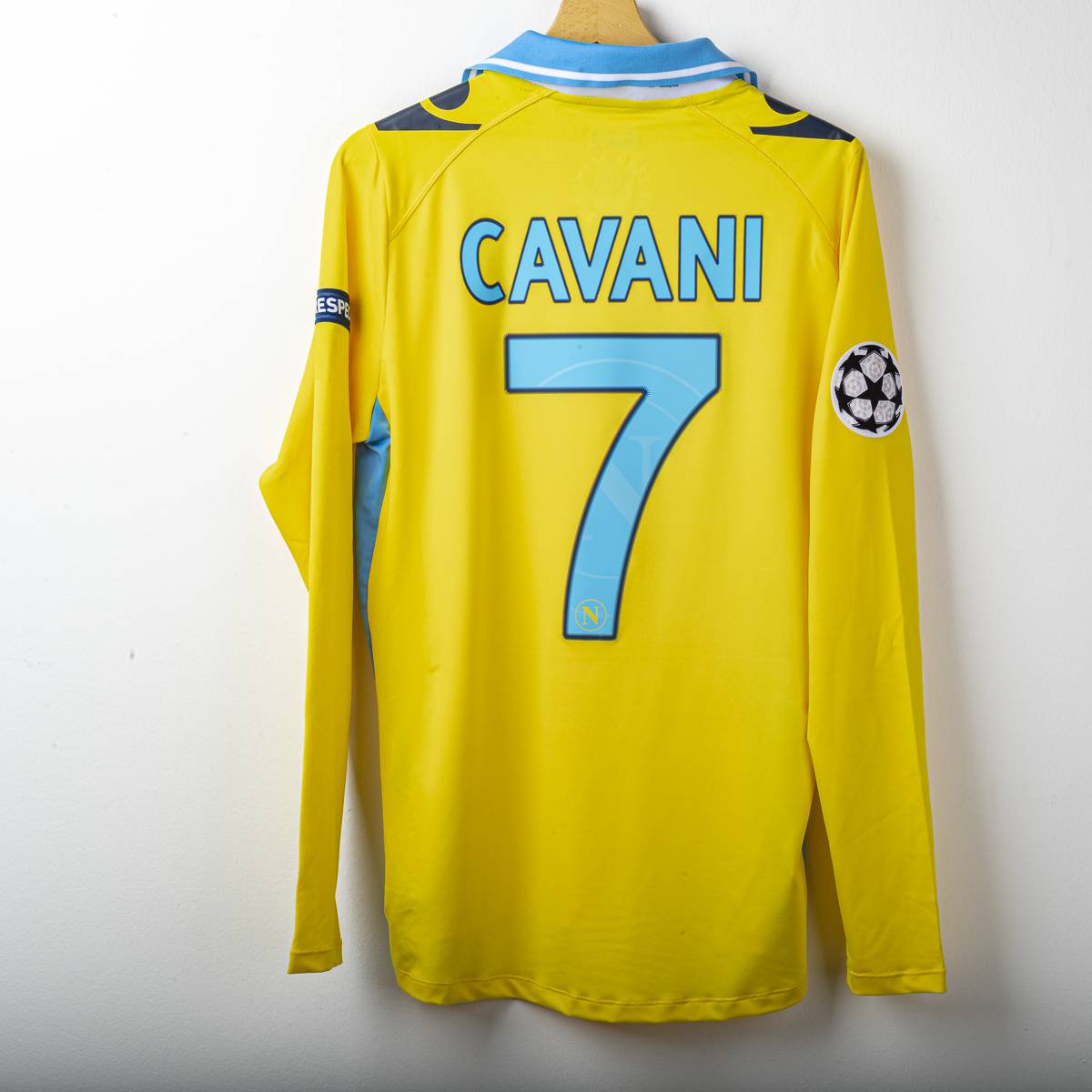 Maglia Third Napoli Macron Lete Cavani 7 UCL 2011/2012
