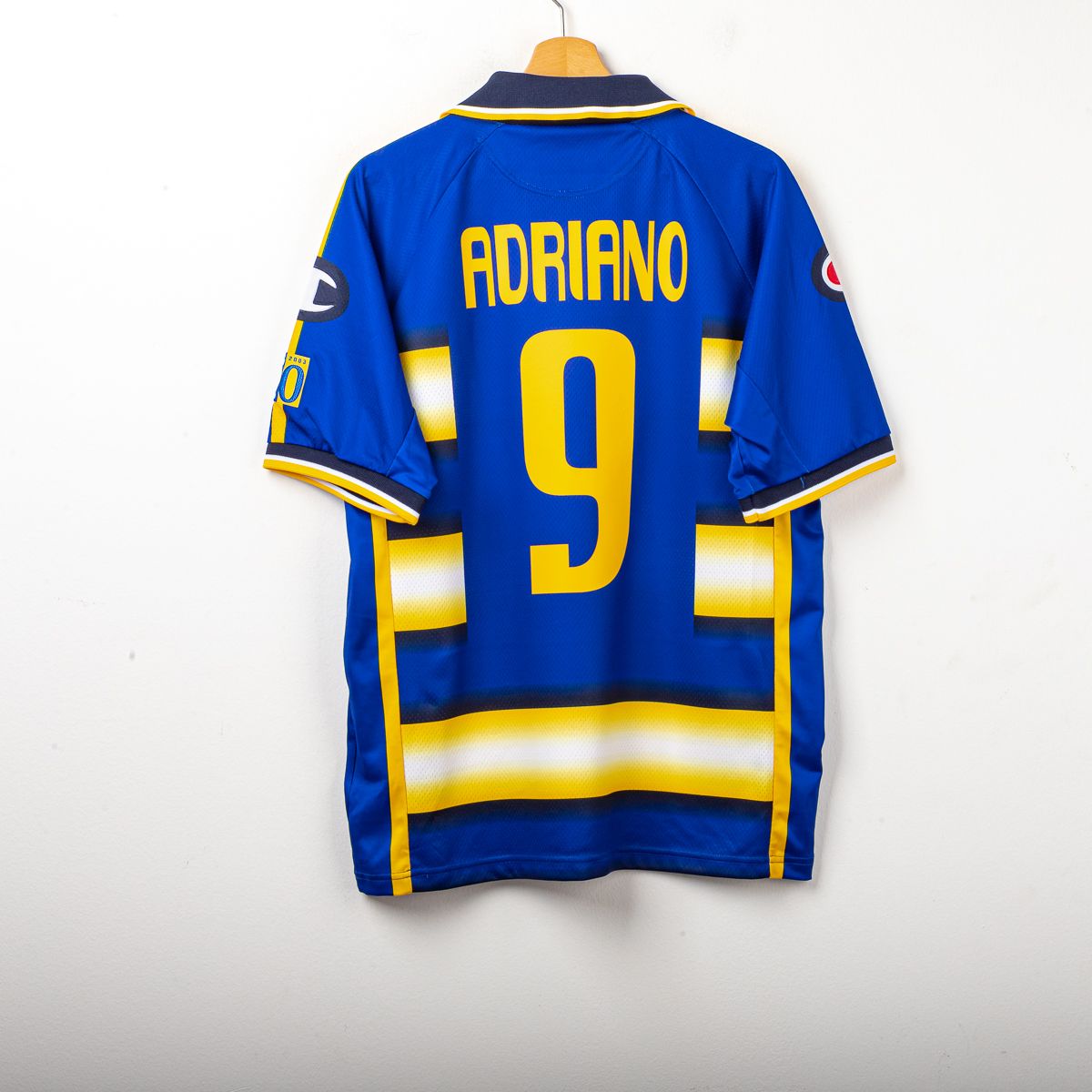 Maglia Home Ac Parma Champion Adriano n9 2003/2004