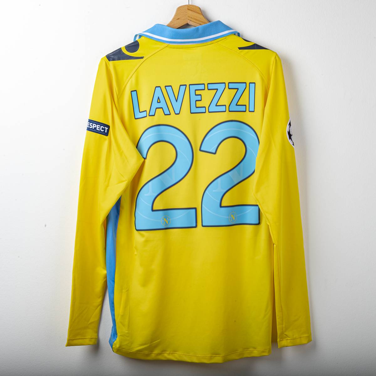 Maglia Third Napoli Macron Lete Lavezzi 22 UCL 2011/2012