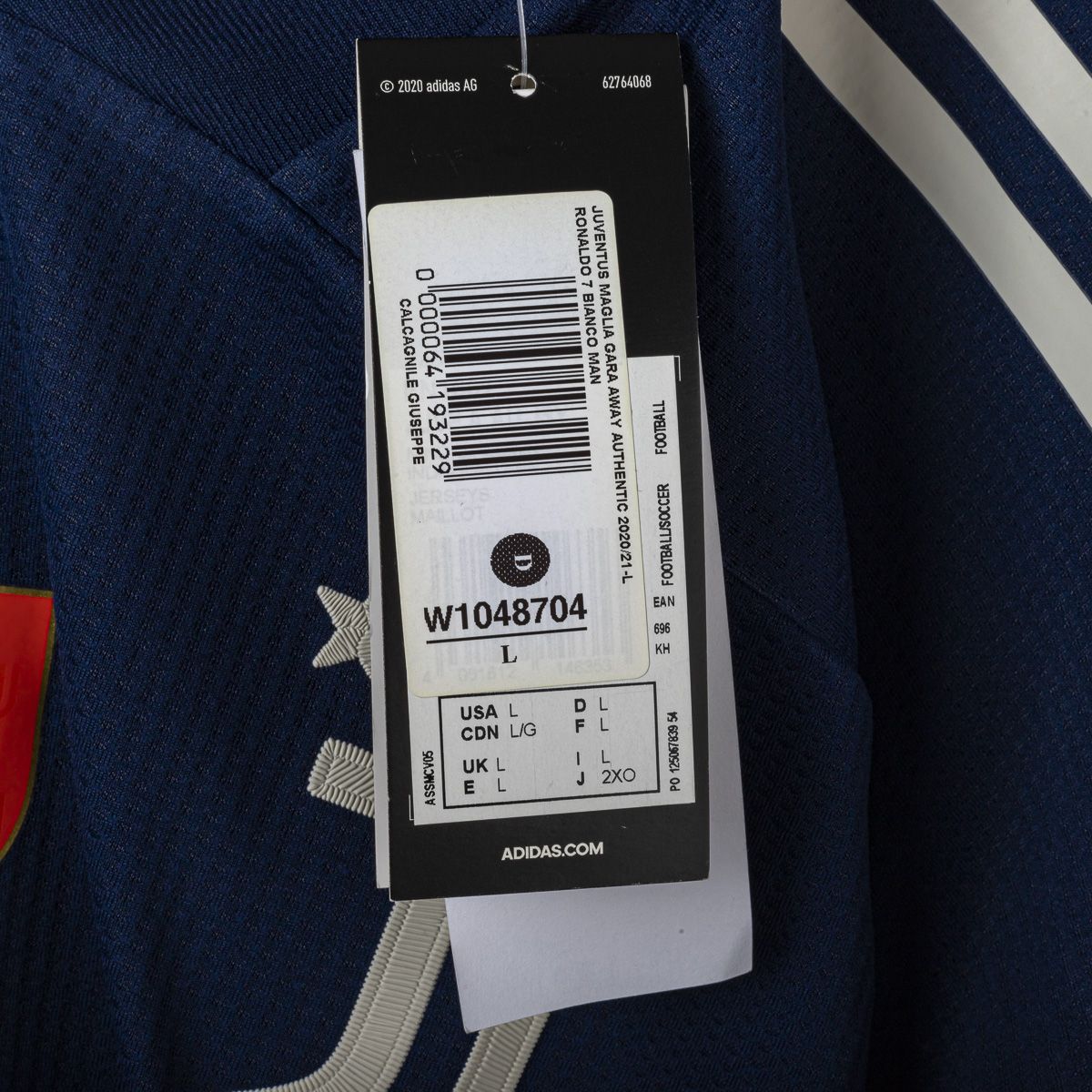 Maglia Away Juventus Adidas Ronaldo 7 Uefa 2020/2021