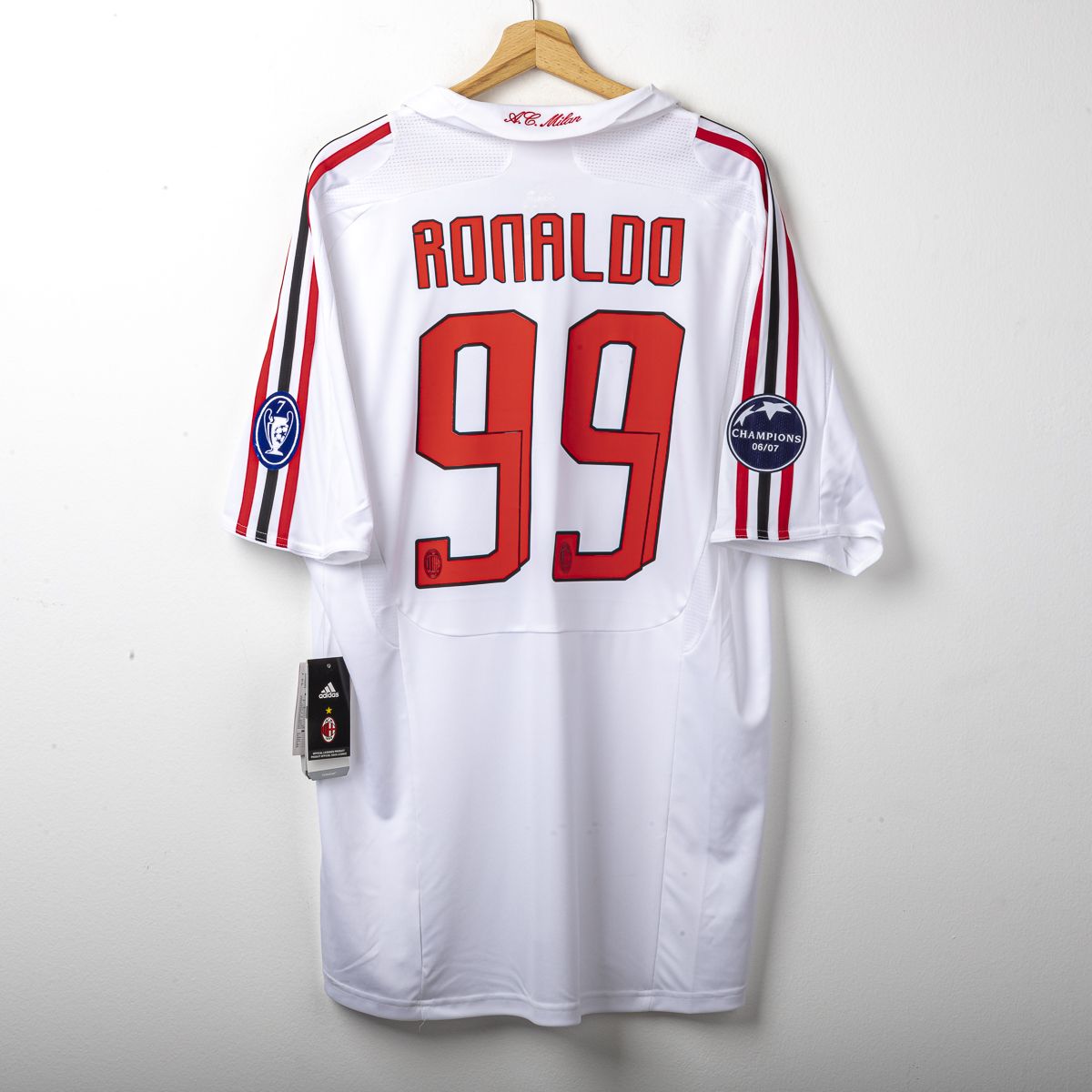 Maglia Away Uefa Adidas Milan Ronaldo 99 2007/2008