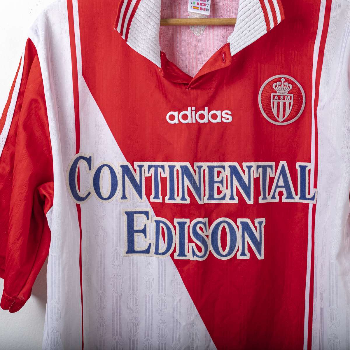 Monaco Adidas Continental Henry 28 1997/1998 Home Shirt
