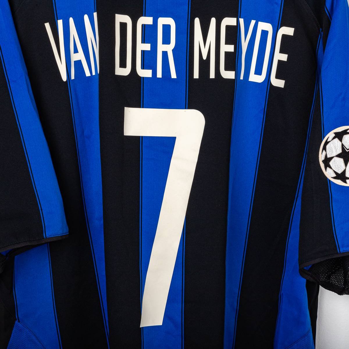 Maglia Home Inter Van Der Meyde 7 Uefa ml 2003/2004