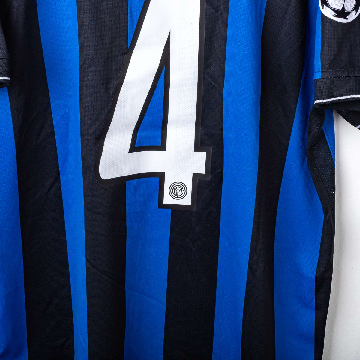 Inter Milan Nike Zanetti 4 UEFA 2009/2010 Home Shirt