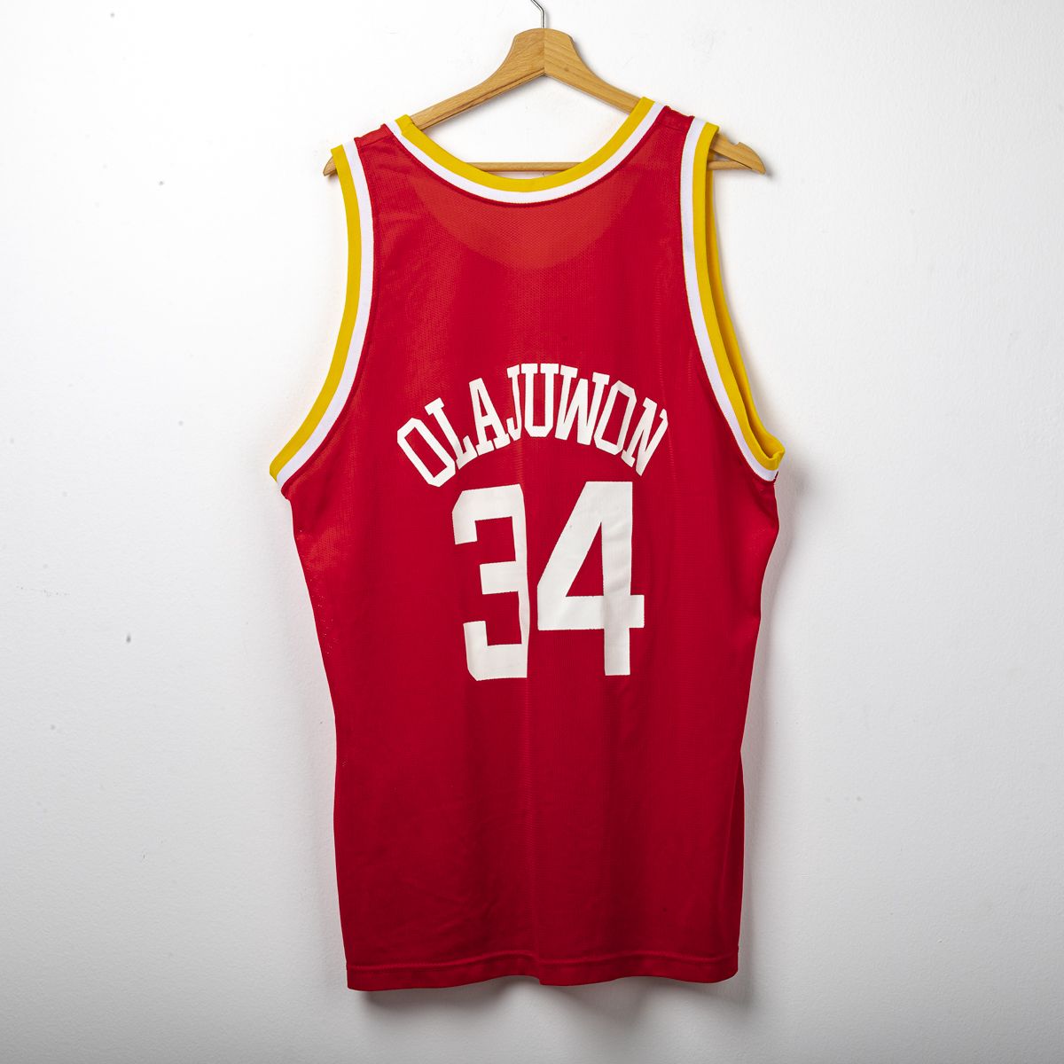 Canotta Nba Away Houston Rockets Olajuwon 34 Champion 1990/1995