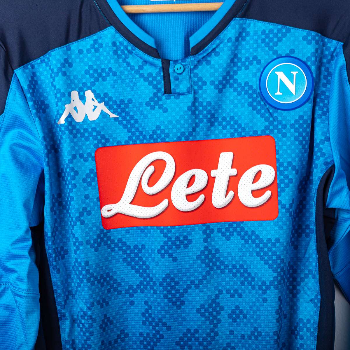 Maglia Napoli Home UEFA Kappa Mertens 14 ml 2019/2020