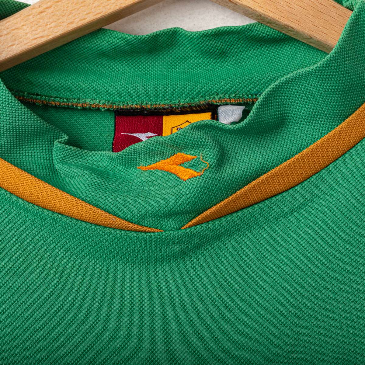 Maglia allenamento verde Roma Diadora 2004/2005