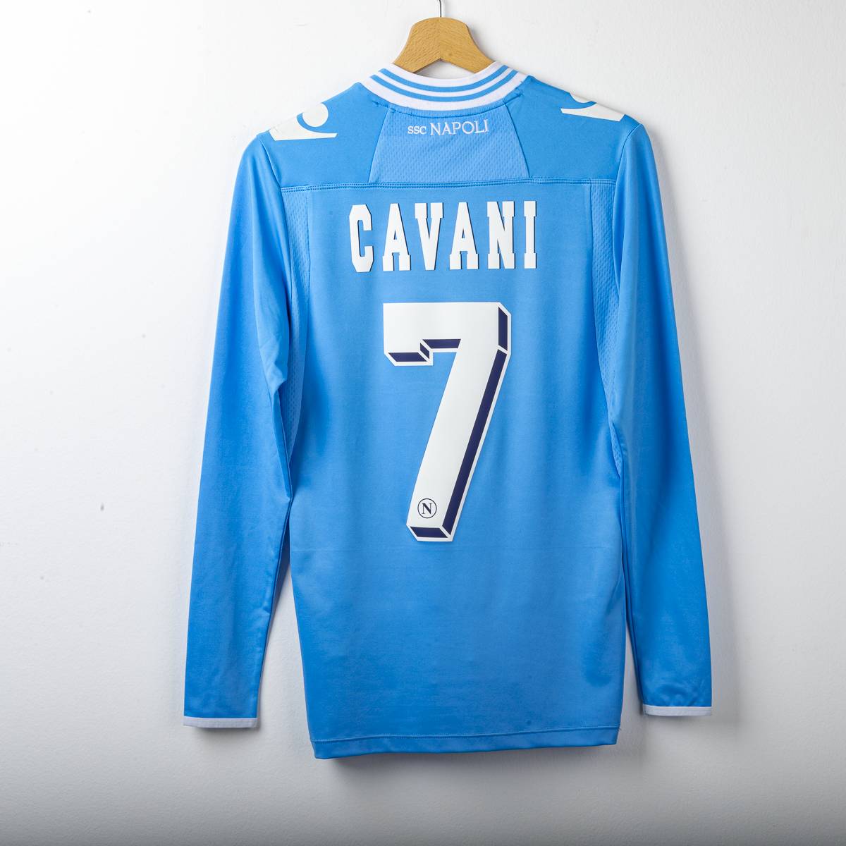 Napoli Macron Lete Cavani 7 2012/2013 Home Shirt
