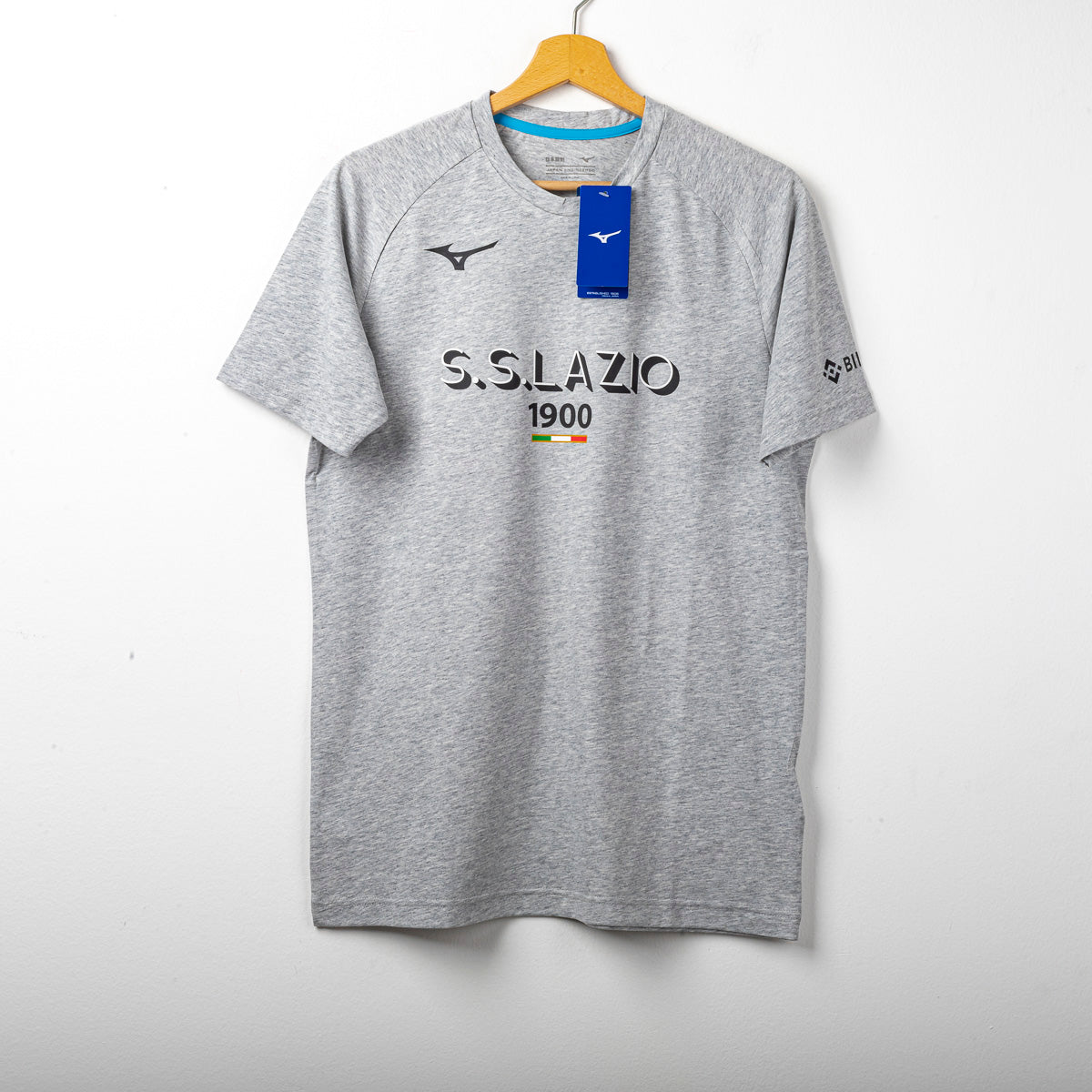 t-shirt lazio 1900 mizuno grigia 2022/2023