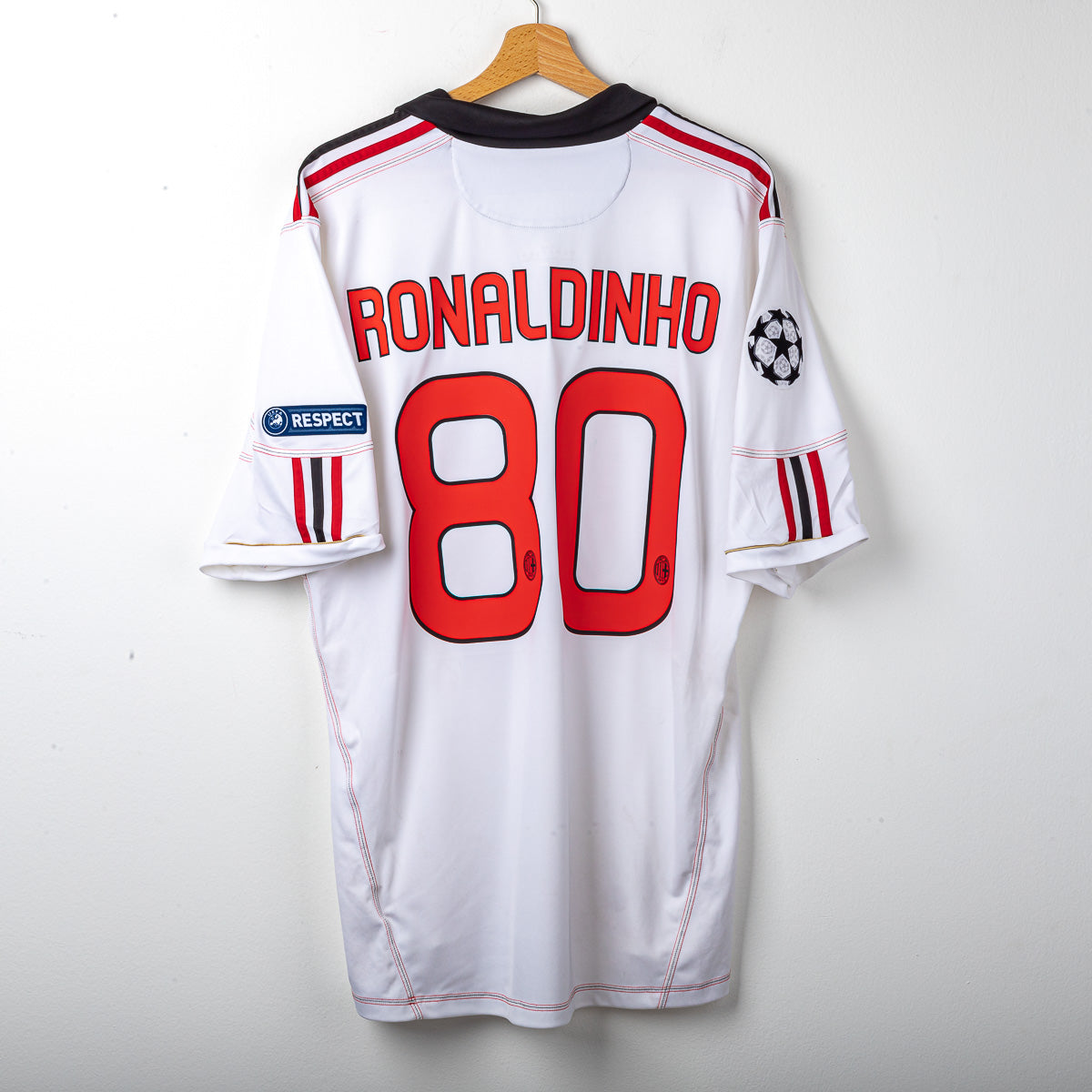 Maglia Milan Away Adidas Uefa Ronaldinho 80 2010/2011