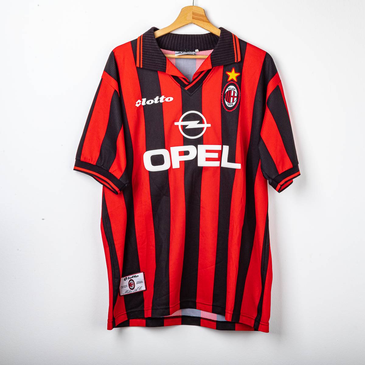 AC Milan Lotto Opel Savicevic 10 1997/1998 Home Shirt