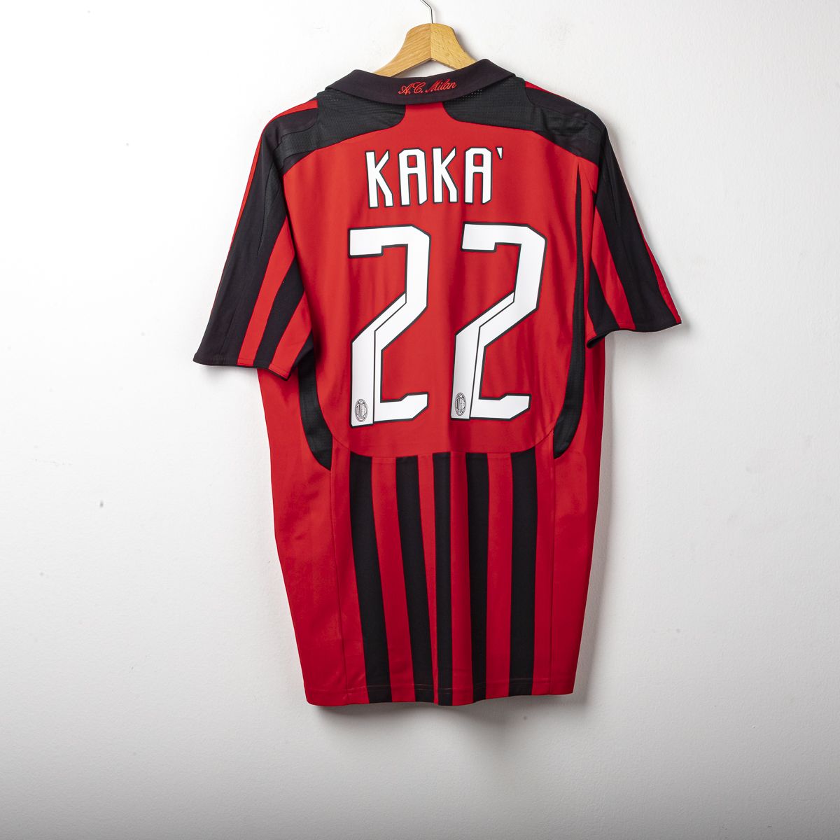 Maglia Home Adidas Milan Kaká 22 2007/2008 72X50