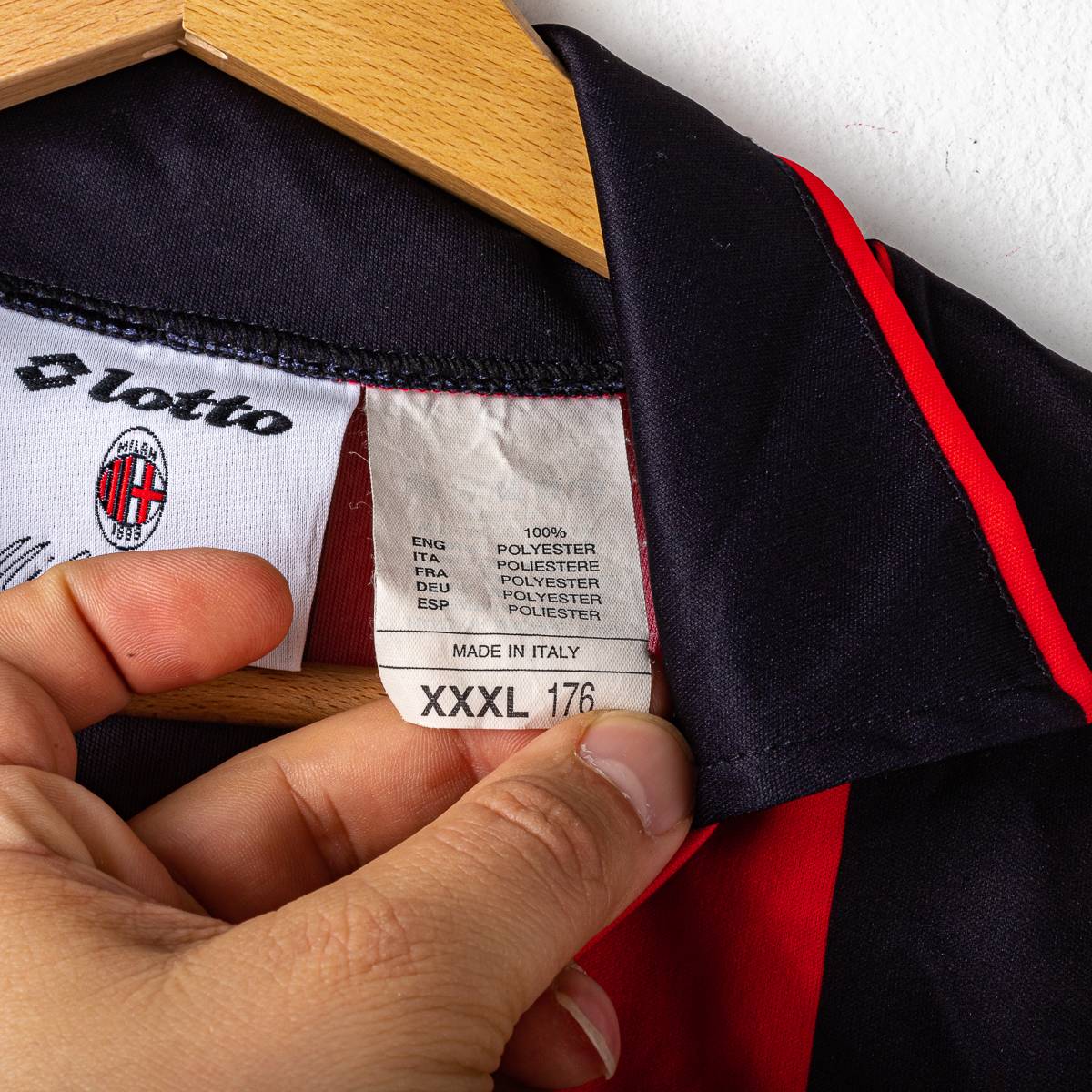 Maglia Bambino Home Milan Lotto ml 1994/1995