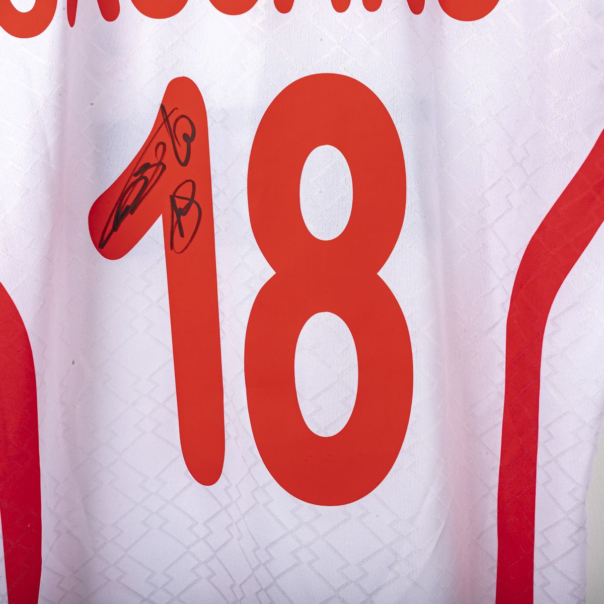 Maglia Home Bari Lotto Cassano 18 Autografata 1999/2000