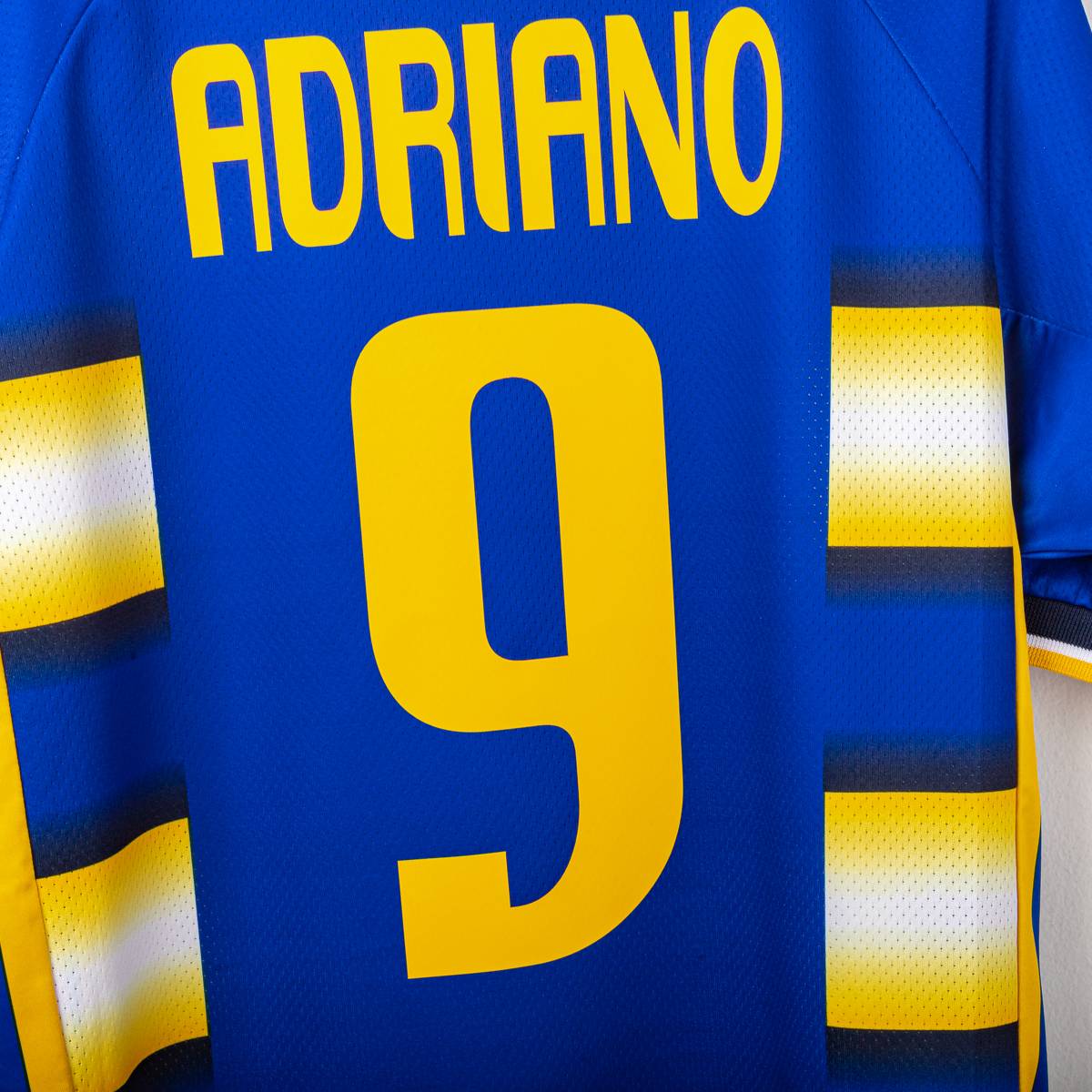 Maglia Home Ac Parma Champion Adriano n9 2003/2004
