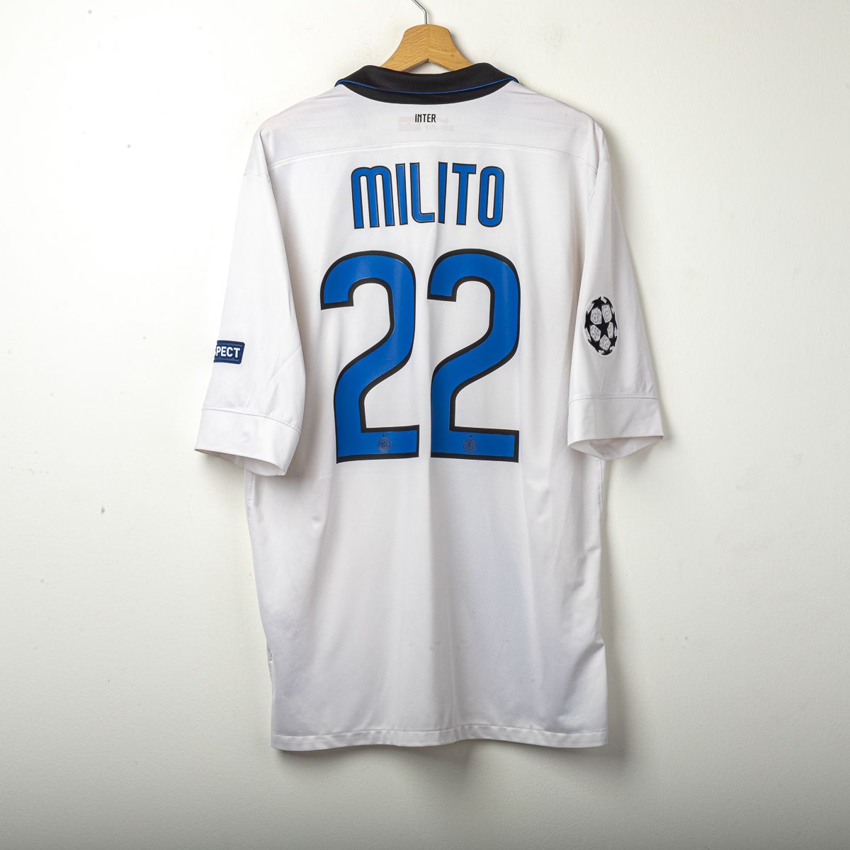 Maglia Away Inter Nike Milito n22 Uefa 2011/2012
