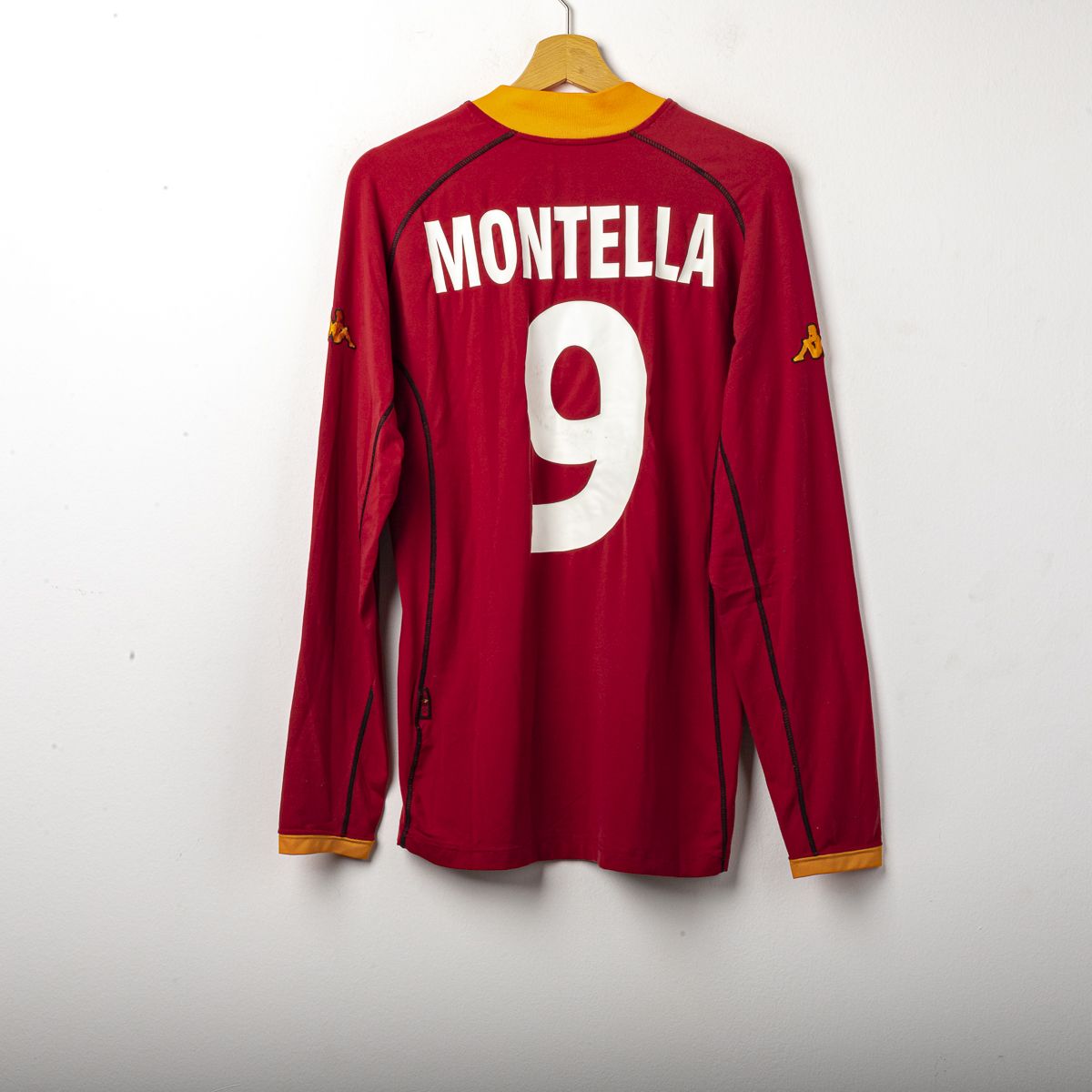Maglia Home As Roma Kappa Montella n9 2000/2001