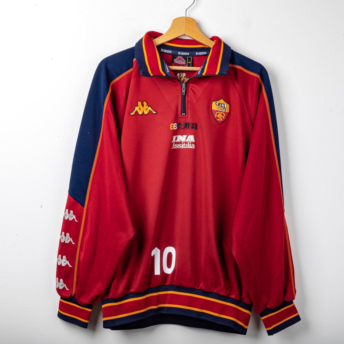 Felpa Training Roma Kappa Ina Assitalia n10 2000/2001
