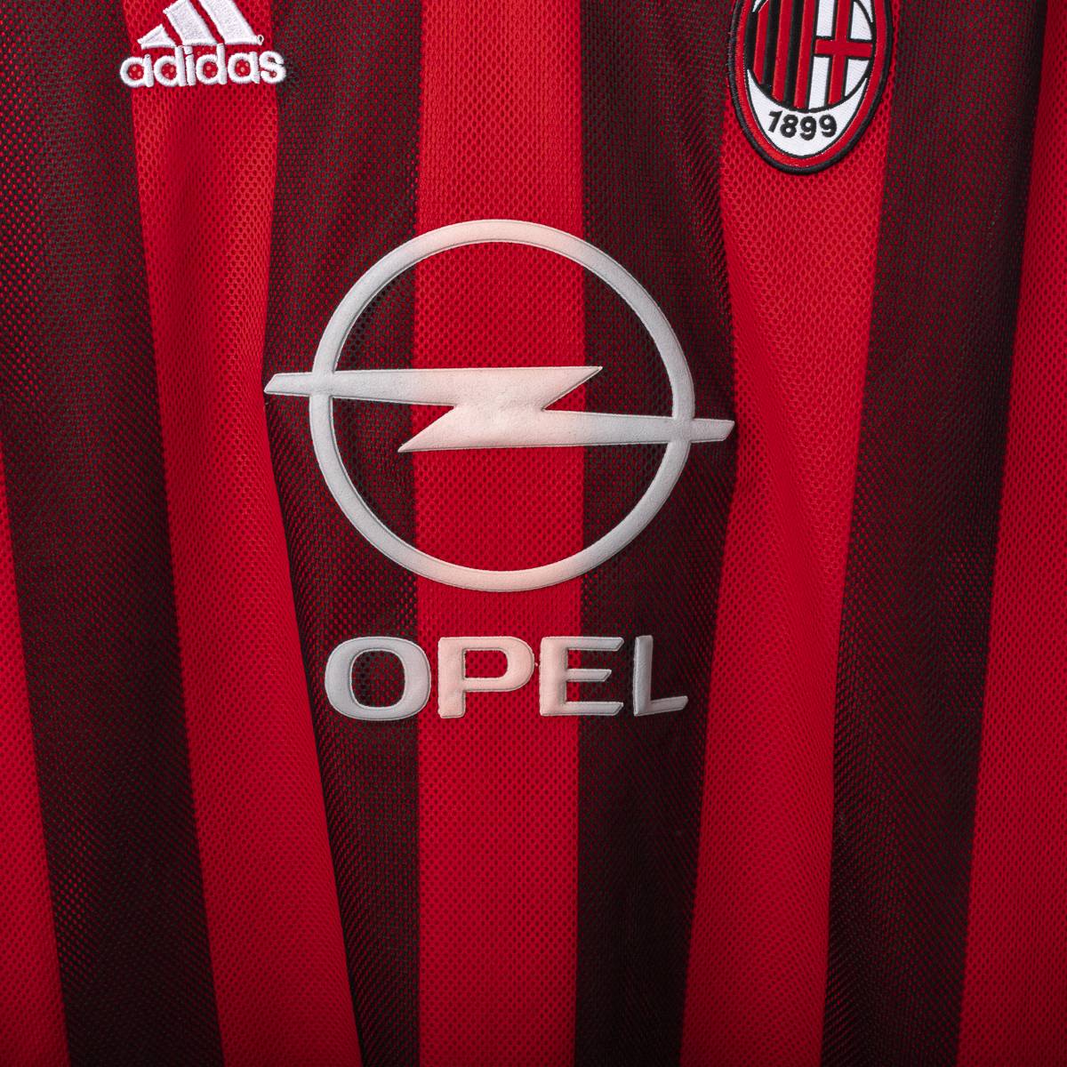 maglia home ac milan Adidas Maldini n3 2002/2003