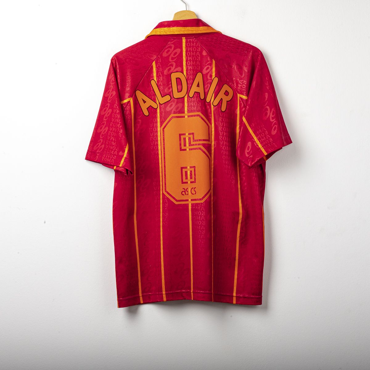 Maglia Home Roma Asics Aldair n6 1996/1997