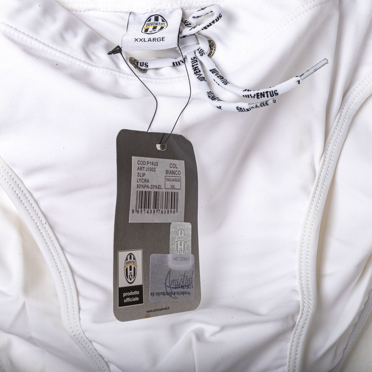 Costume Slip Juventus Bianco Uomo