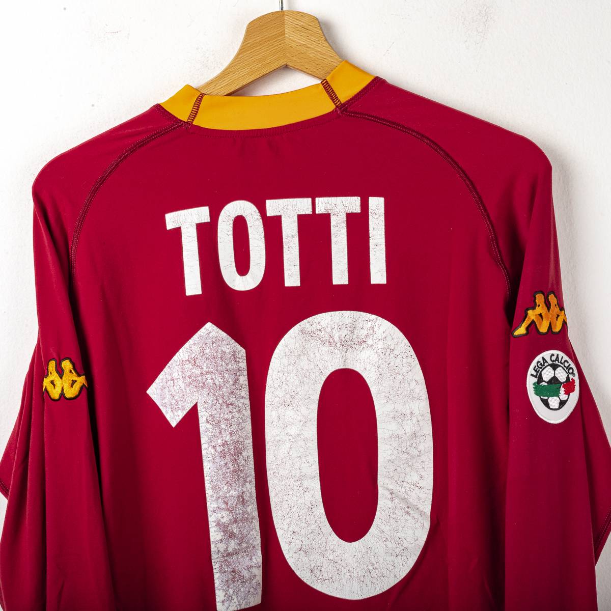 Maglia Home As Roma Kappa Totti n10 ml 2000/2001