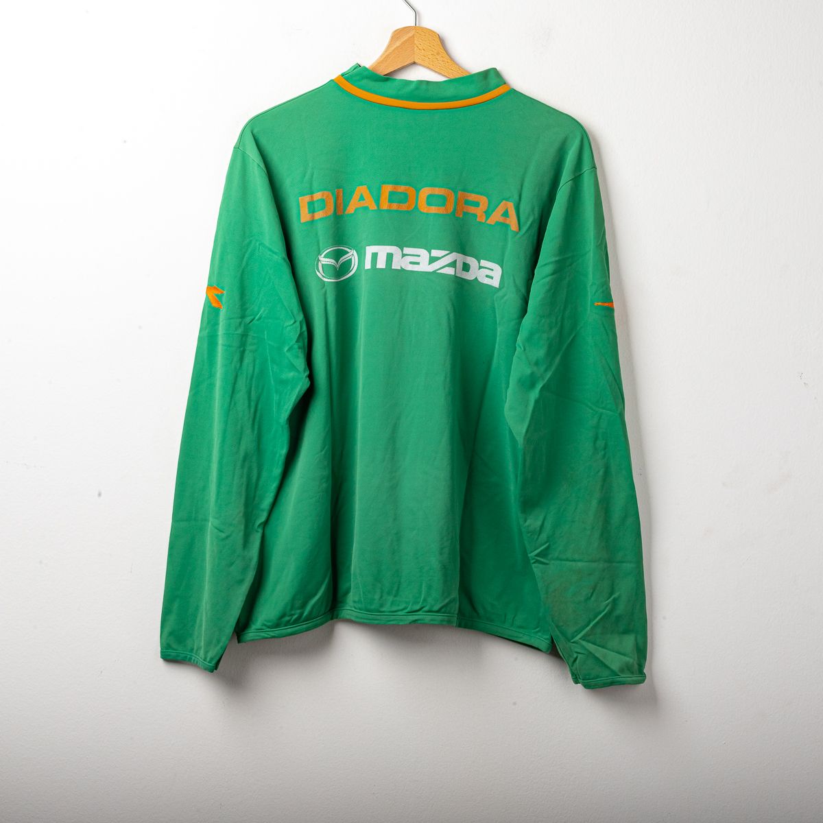 Maglia allenamento verde Roma Diadora 2004/2005