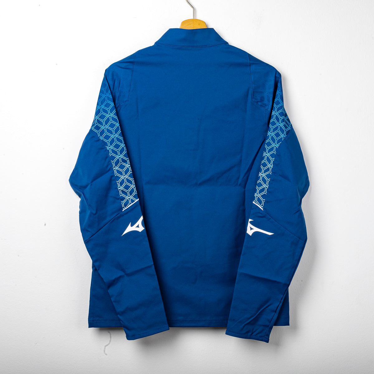 felpa pre gara lazio mizuno blu 2022/2023