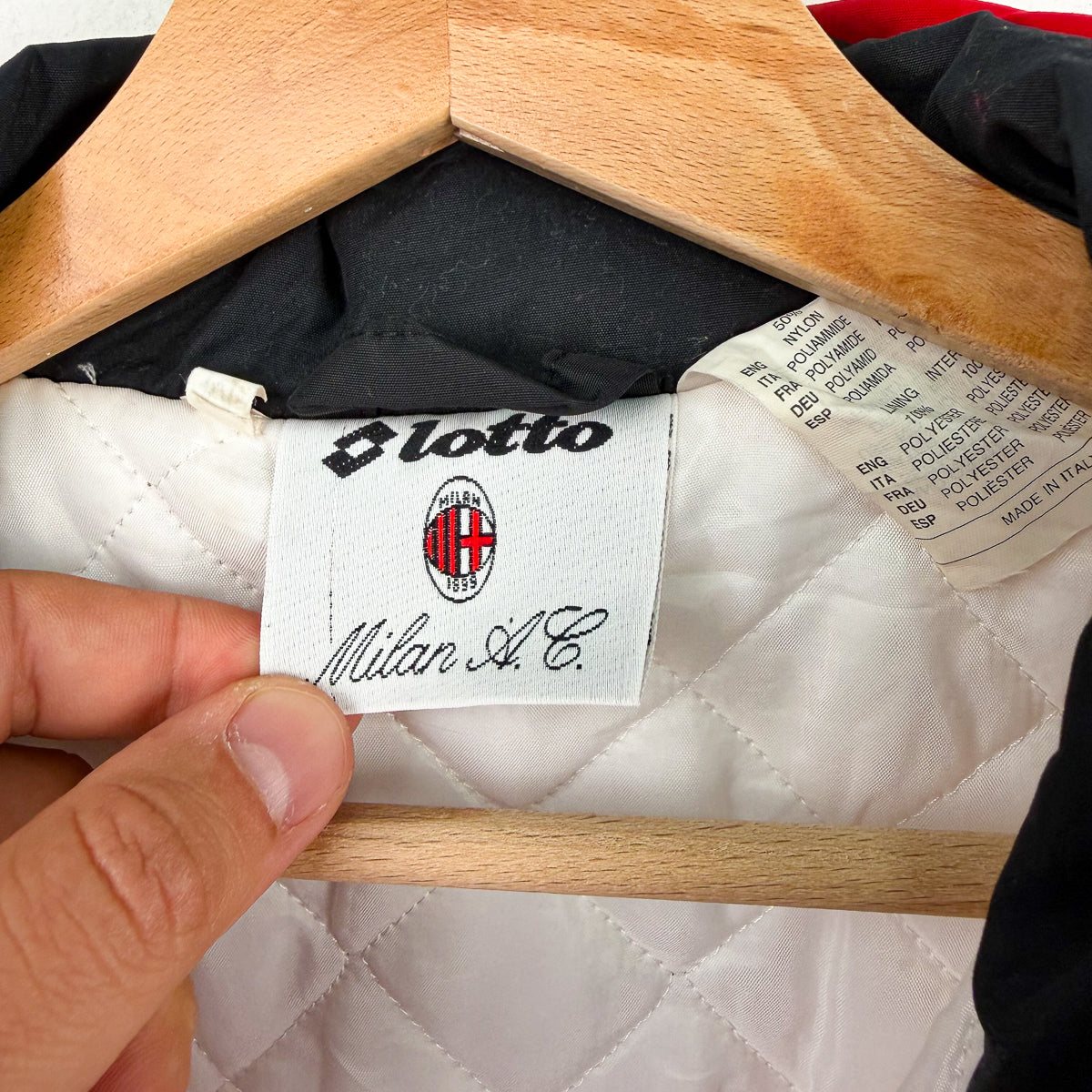 1995/1996 AC Milan Lotto Coat
