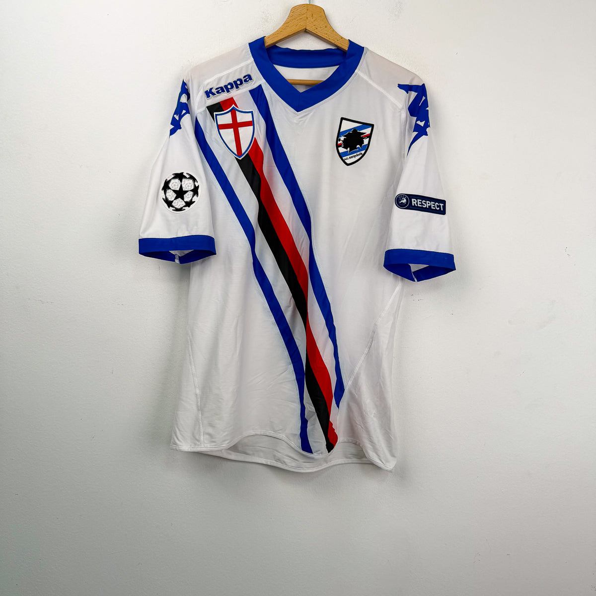 Maglia Away UCL Sampdoria Kappa Cassano 99 2010/2011 XL