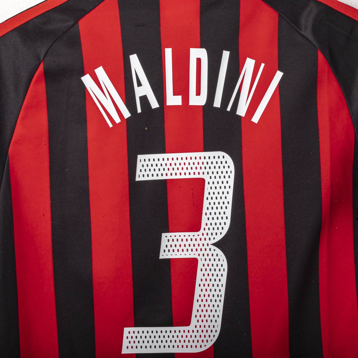 2002/2003 AC Milan Home Junior adidas Maldini Shirt