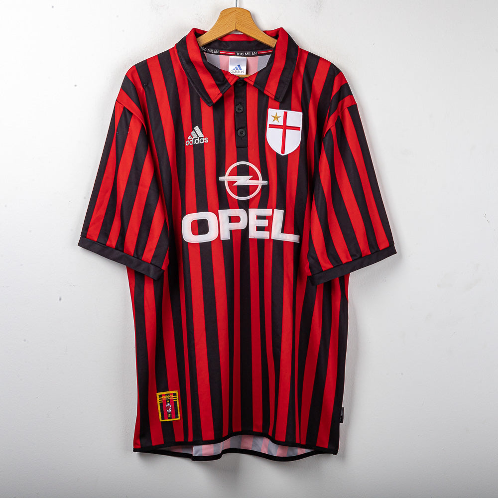Maglia Home Centenario Milan Adidas Maldini 3 1999/2000 XL