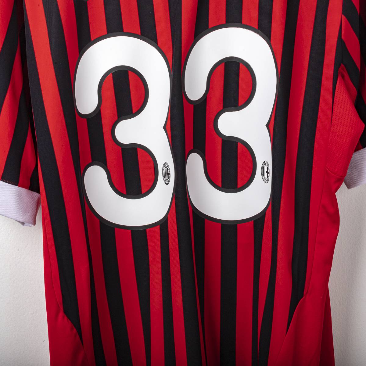 Maglia Home Milan Adidas Thiago Silva 33 2011/2012 XL