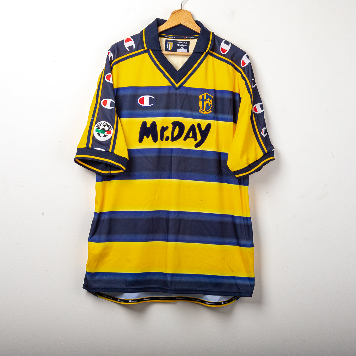 Maglia Home Parma Champion Strada 23 2000/2001 XL