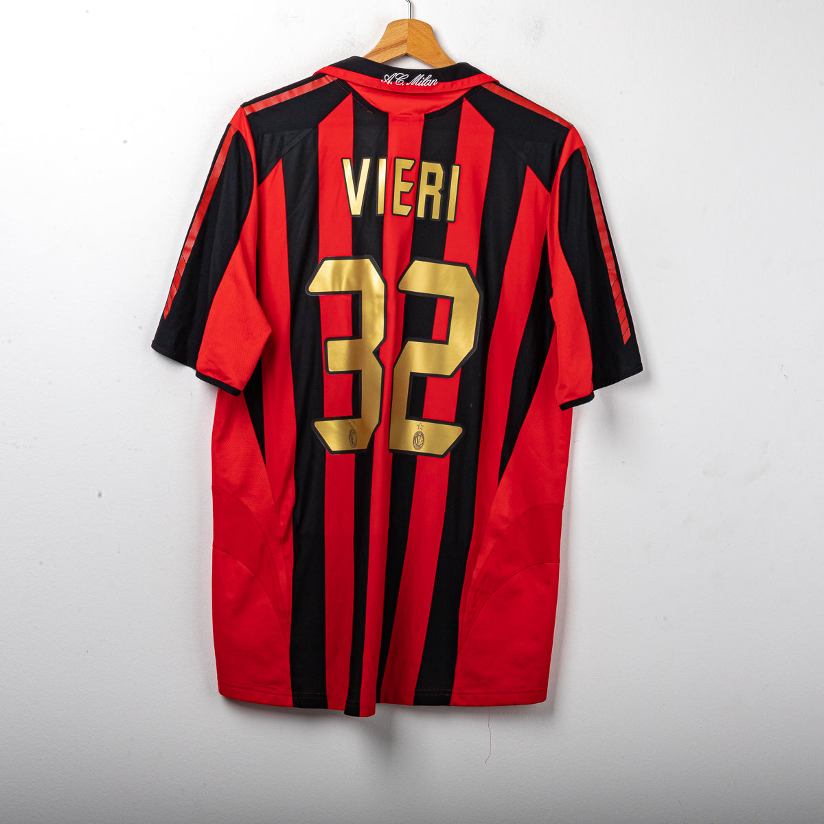Maglia Home Milan Adidas Vieri 32 2005/2006 L